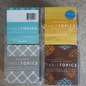 Table topics question cards.